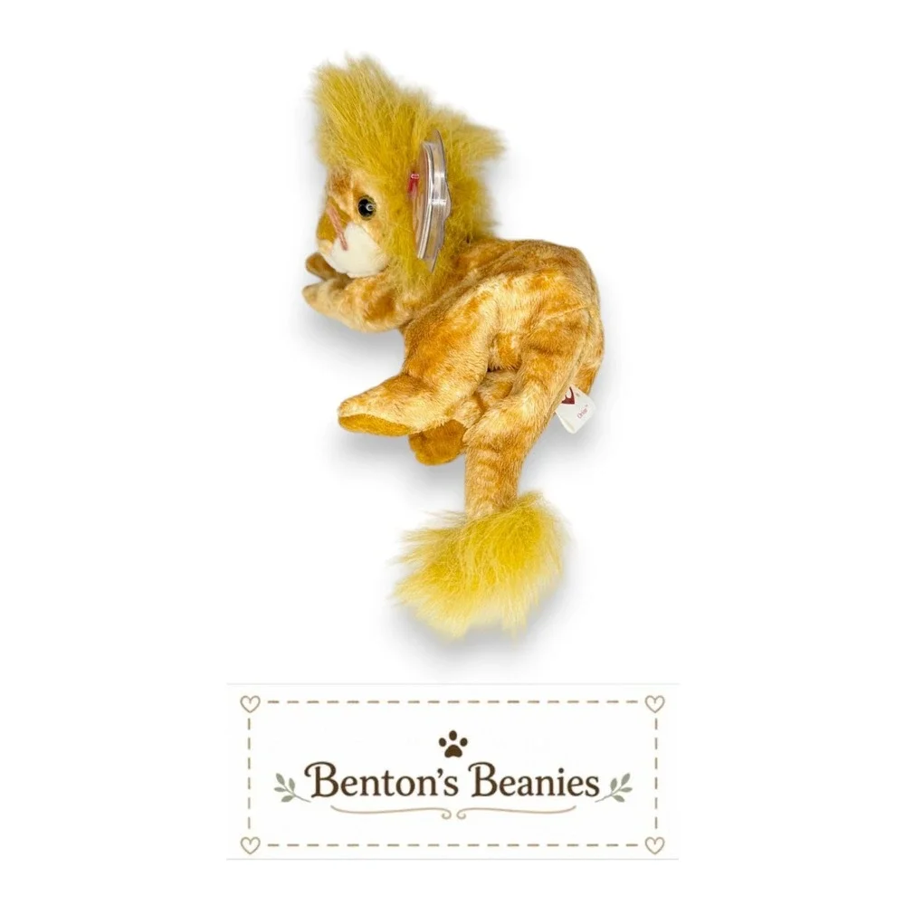 Orion the Lion Ty Beanie Baby | Sunset Sentinel 🌅 | Mint Heart Tag ⭐